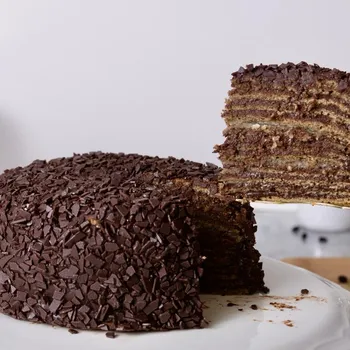 Torta Panqueque Chocolate Almendra 15 porciones
