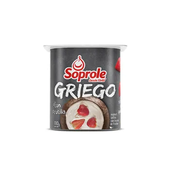 Yogurt Soprole Griego Frutilla Trozos 110gr (Sku 282)