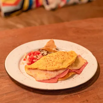 Omelette jamón de pavo